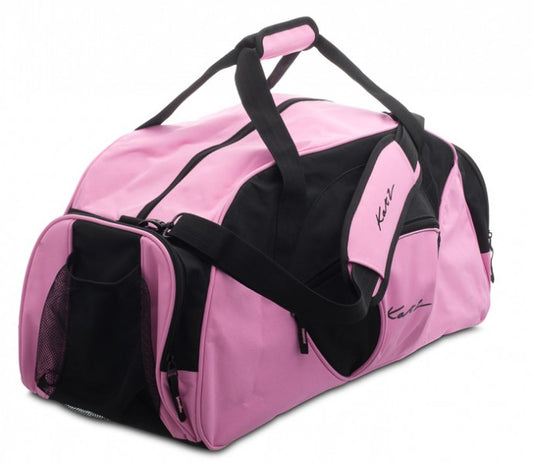 Girls Ladies Large Black And Pink Dance Ballet Tap Kit Holdall Sports Bag KB81