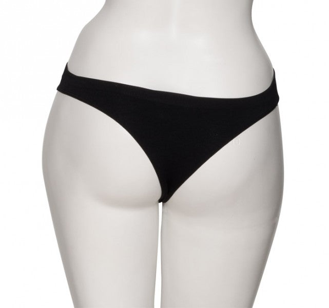 Ladies Black Seamless Dance Ballet Briefs Pants Knickers Thong