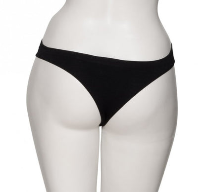 Ladies Black Seamless Dance Ballet Briefs Pants Knickers Thong