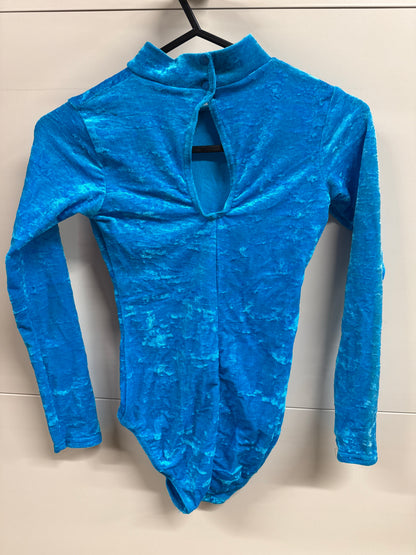 Kingfisher blue Dance gymnastics leotard age 11 Ref 07