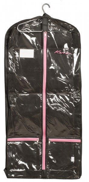 Girls Ladies Black and Pink Garment Dress Leotard Outfit Dance Costume Cover Protector Bag KB84