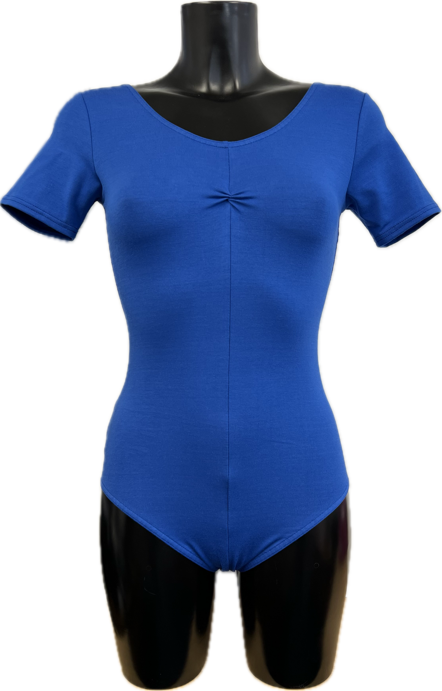 KDC040 Women's Made to Order All Colours Cotton Short Sleeve Ruched Front Ballet Dance Leotard