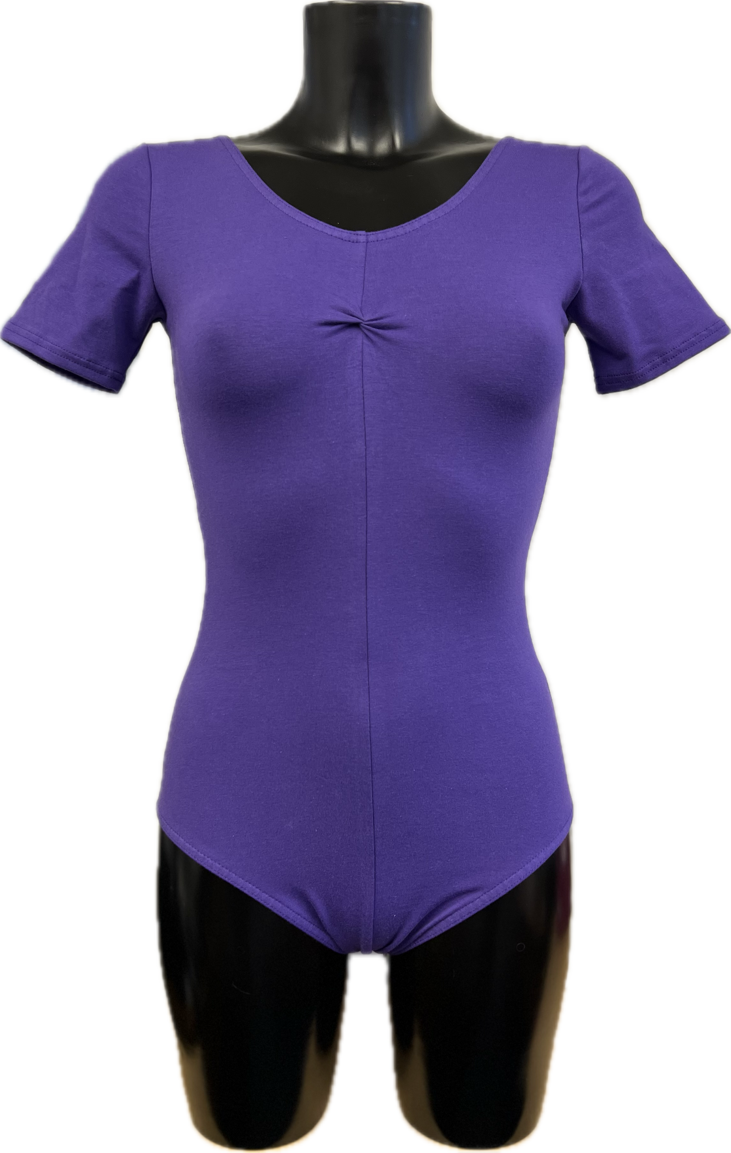 KDC040 Women's Made to Order All Colours Cotton Short Sleeve Ruched Front Ballet Dance Leotard