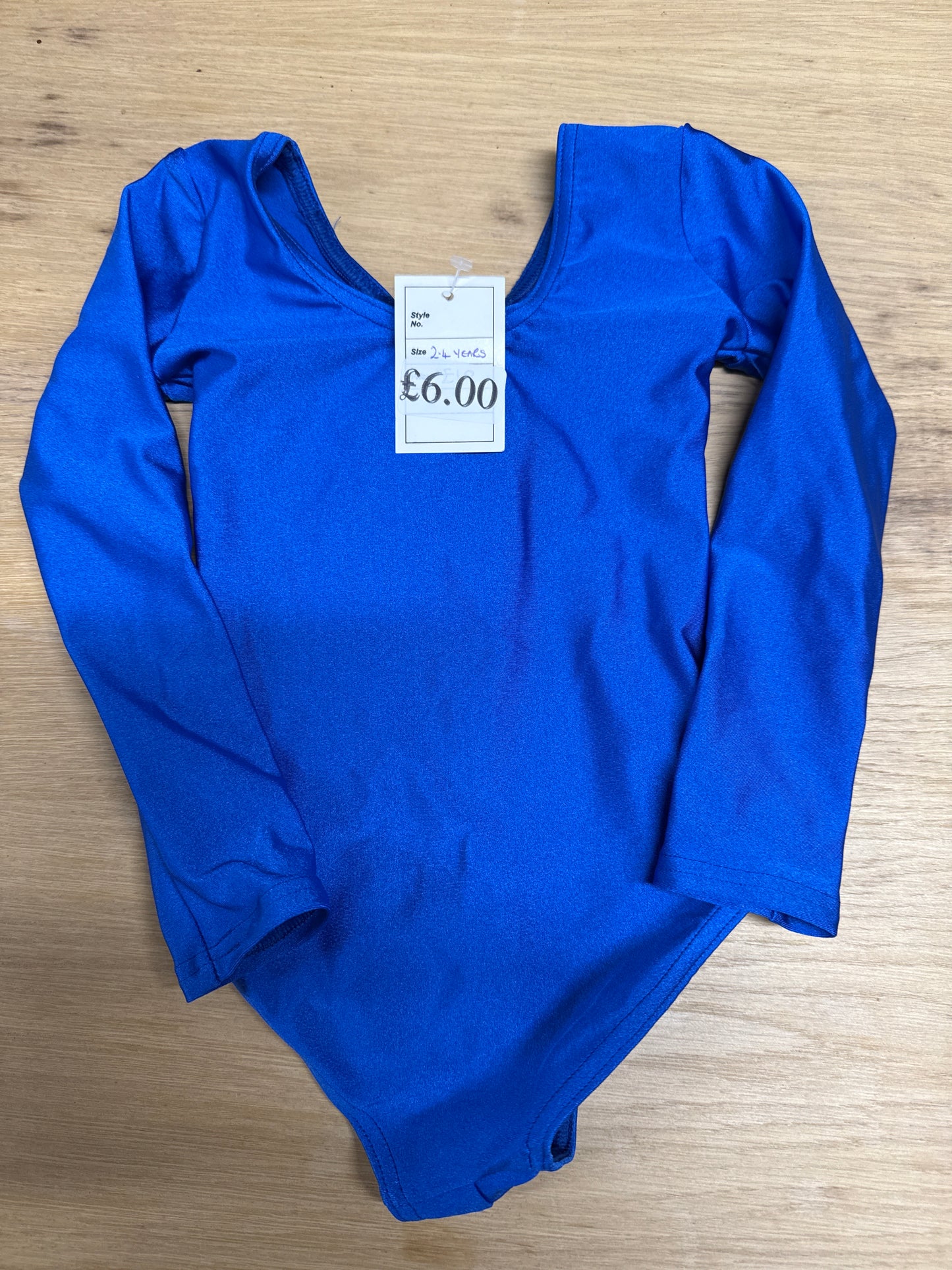 Royal Blue Dance gymnastics leotard age 2-4 Ref 10