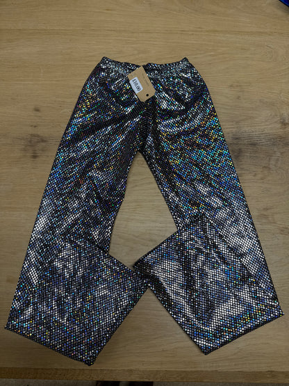 Black Sparkly Dance jazz pants age 9 Katz 2 Ref 32