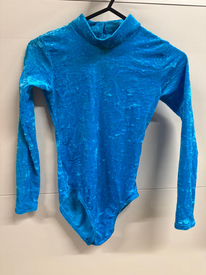Kingfisher blue Dance gymnastics leotard age 11 Ref 07