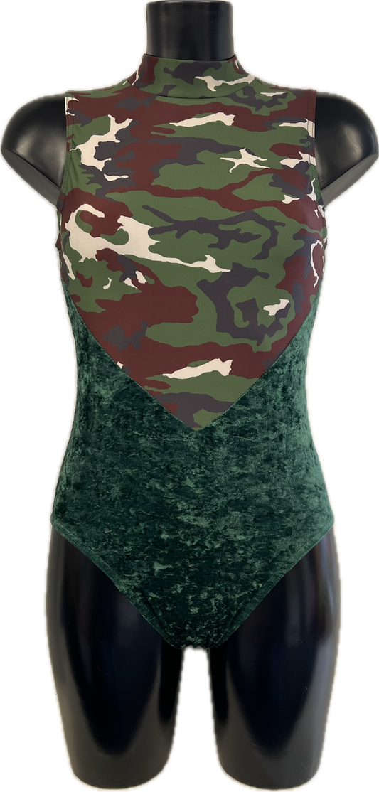 Camouflage Print K2105 Sample UK 10 Katz size 4 Ref SAM31