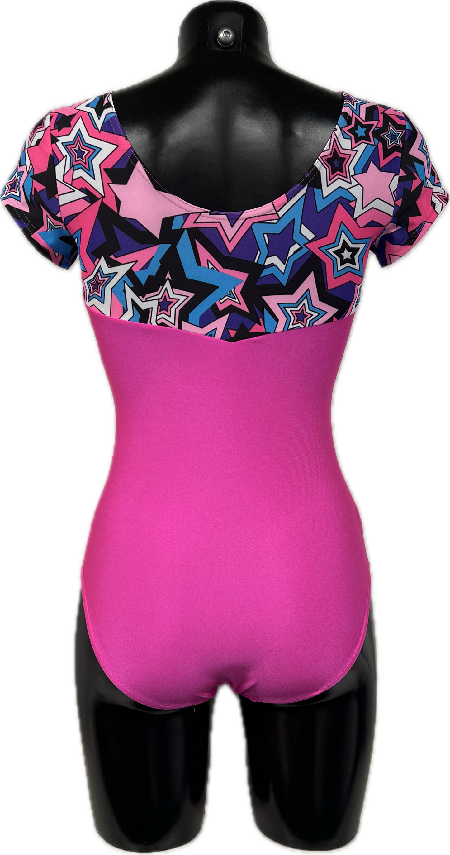 K2304 CUSTOM-MADE All Colours Fabric Mix Women's Girls Capped Sleeve Dance Leotard
