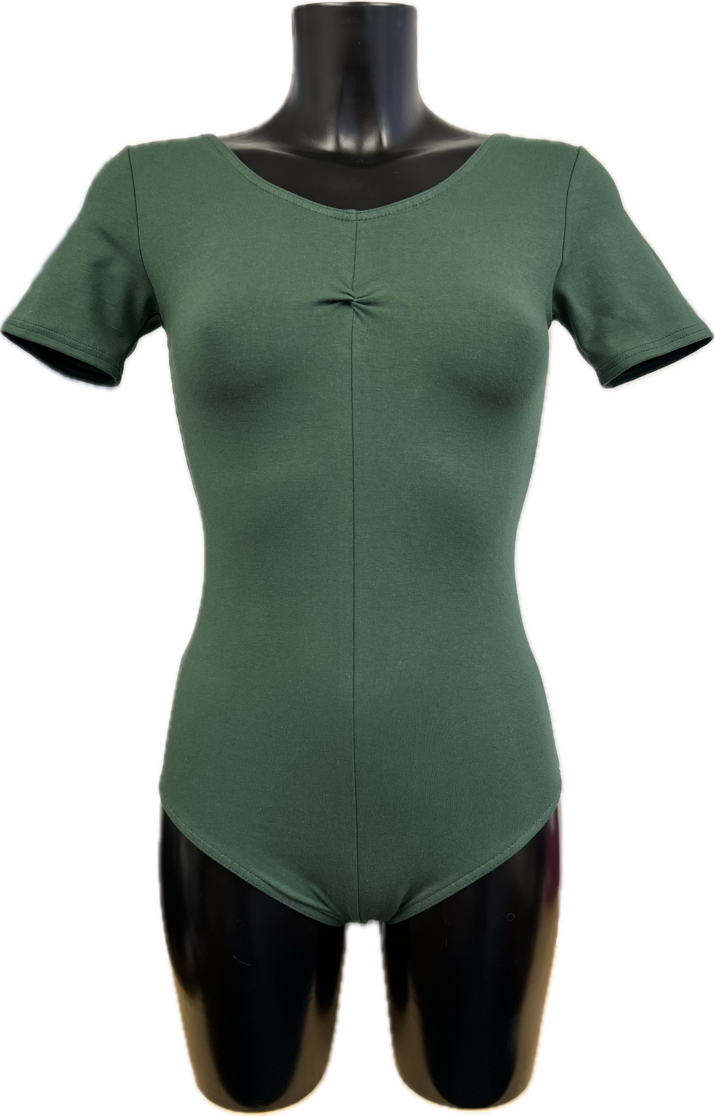 KDC040 Women's Made to Order All Colours Cotton Short Sleeve Ruched Front Ballet Dance Leotard