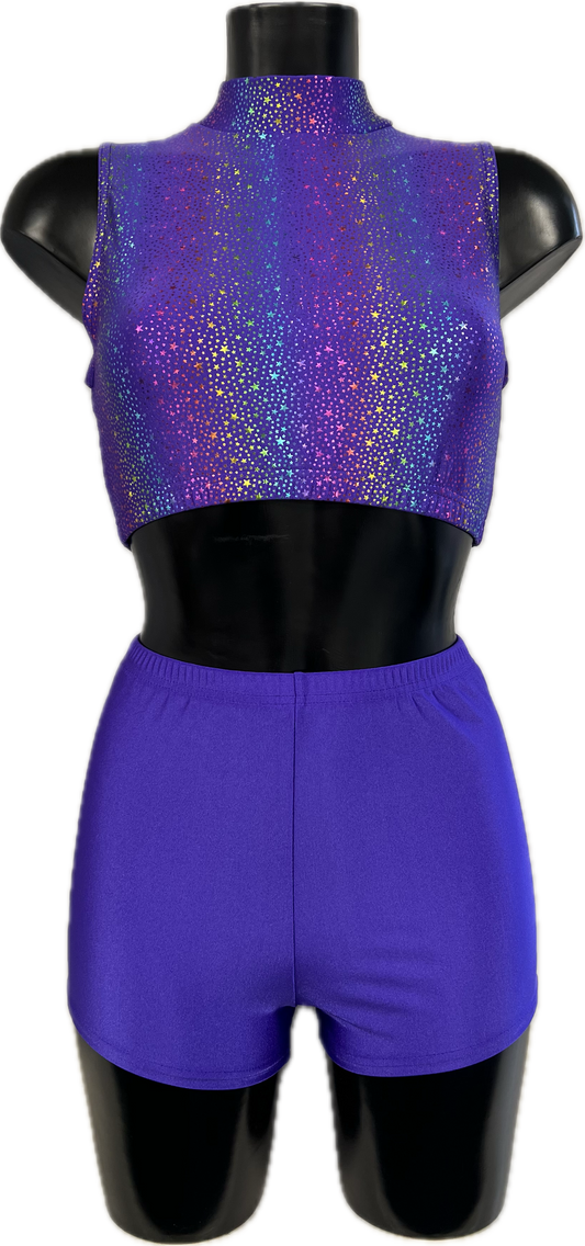 Star Print KCTN-7 Sample UK 10 Katz Size 4 Ref SAM04 (CROP TOP ONLY)
