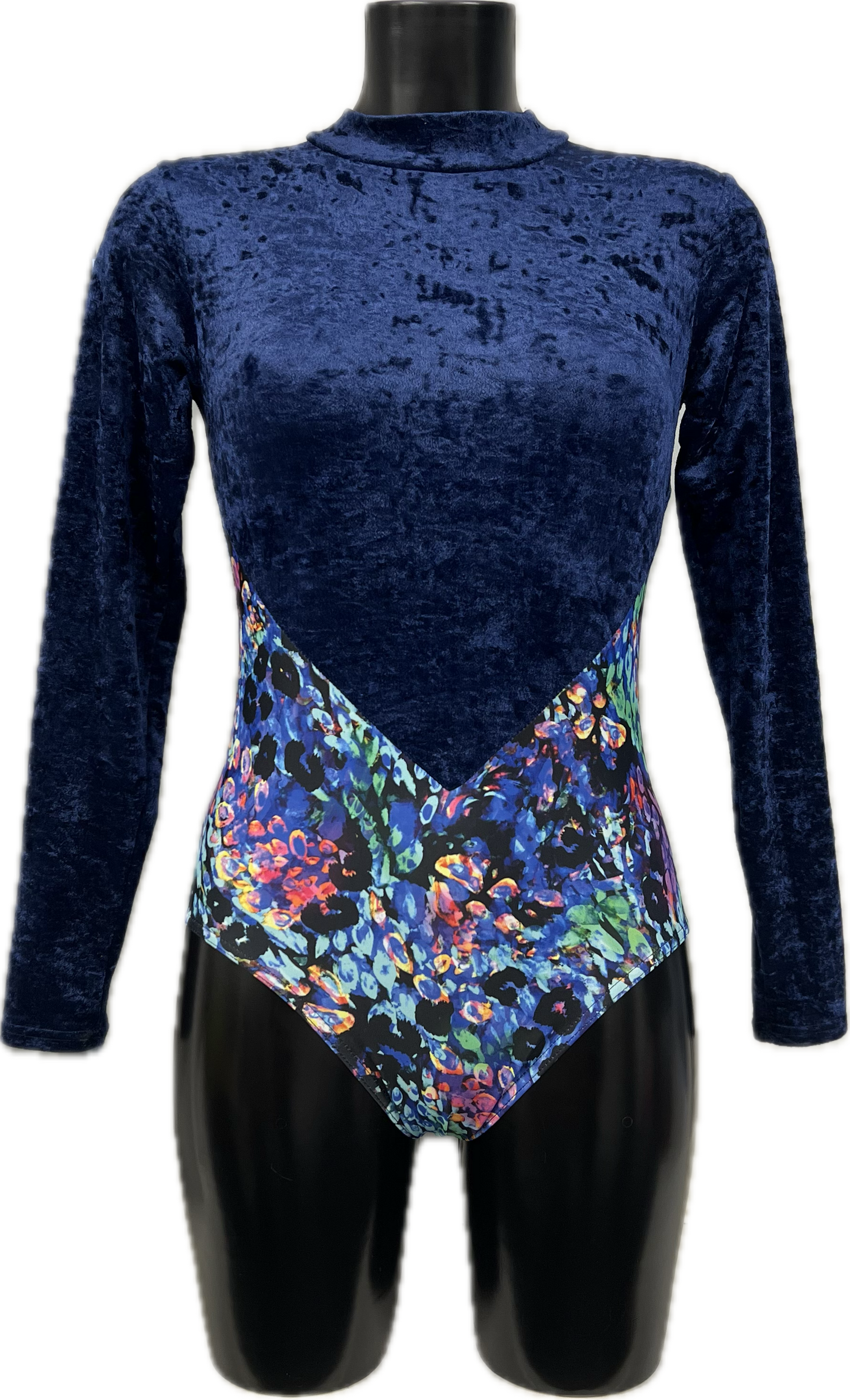 K2101 (KDGN019) CUSTOM-MADE All Colours Women's Girls Lycra Long Sleeve High Neck Dance Leotard