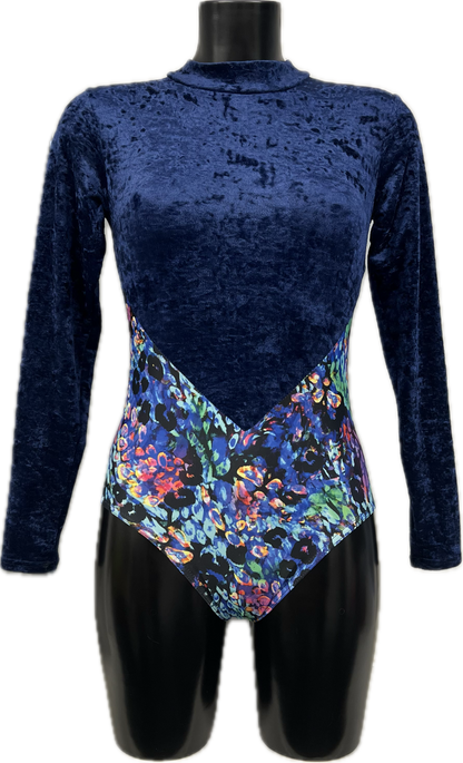 K2101 (KDGN019) CUSTOM-MADE All Colours Women's Girls Lycra Long Sleeve High Neck Dance Leotard
