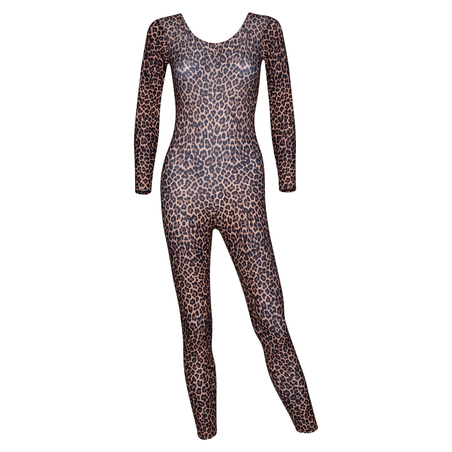 KDC012 All Colours ANIMAL PRINT Women's Girls Lycra Long Sleeve Stirrup Catsuit Unitard