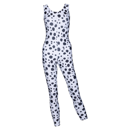 KDC011 All Colours ANIMAL PRINT Women's Girls Lycra Sleeveless Stirrup Catsuit Unitard
