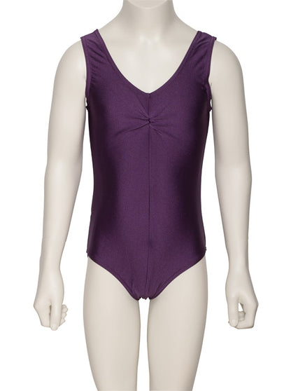 KDC006 Girls All Colours Nylon Lycra Sleeveless Ruched Dance Gymnastics Leotard