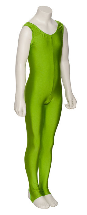 KDC011 Girls All Colours Lycra Sleeveless Dance Catsuit With Stirrups