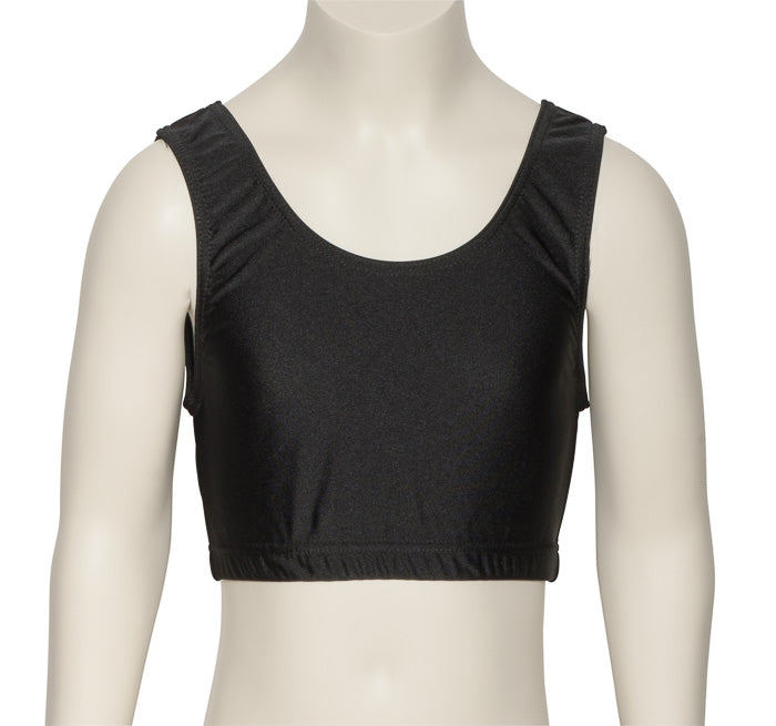 KCTN-6 Women's Shiny Nylon Lycra Tank Back Dance Fitness Gym Crop Top