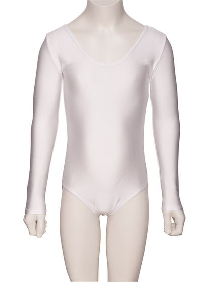 KDC029 Girls All Colours Nylon Lycra Long Sleeve Plain Dance Gymnastics Leotard
