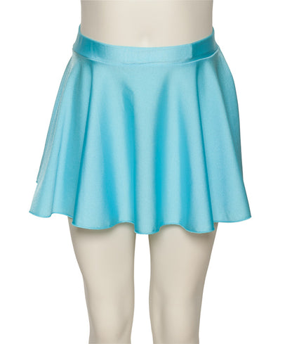 KDSK01 Girls All Colours Nylon Lycra Pull On Circular Dance Skirt