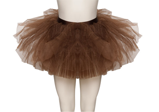 Chocolate Brown Premium Plain Dance Ballet Tutu Skirt All Sizes