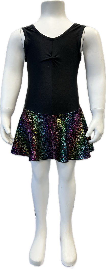KDR005 CUSTOM-MADE All Colours Women's Girls Lycra Sleeveless Dance Leotard with Skirt