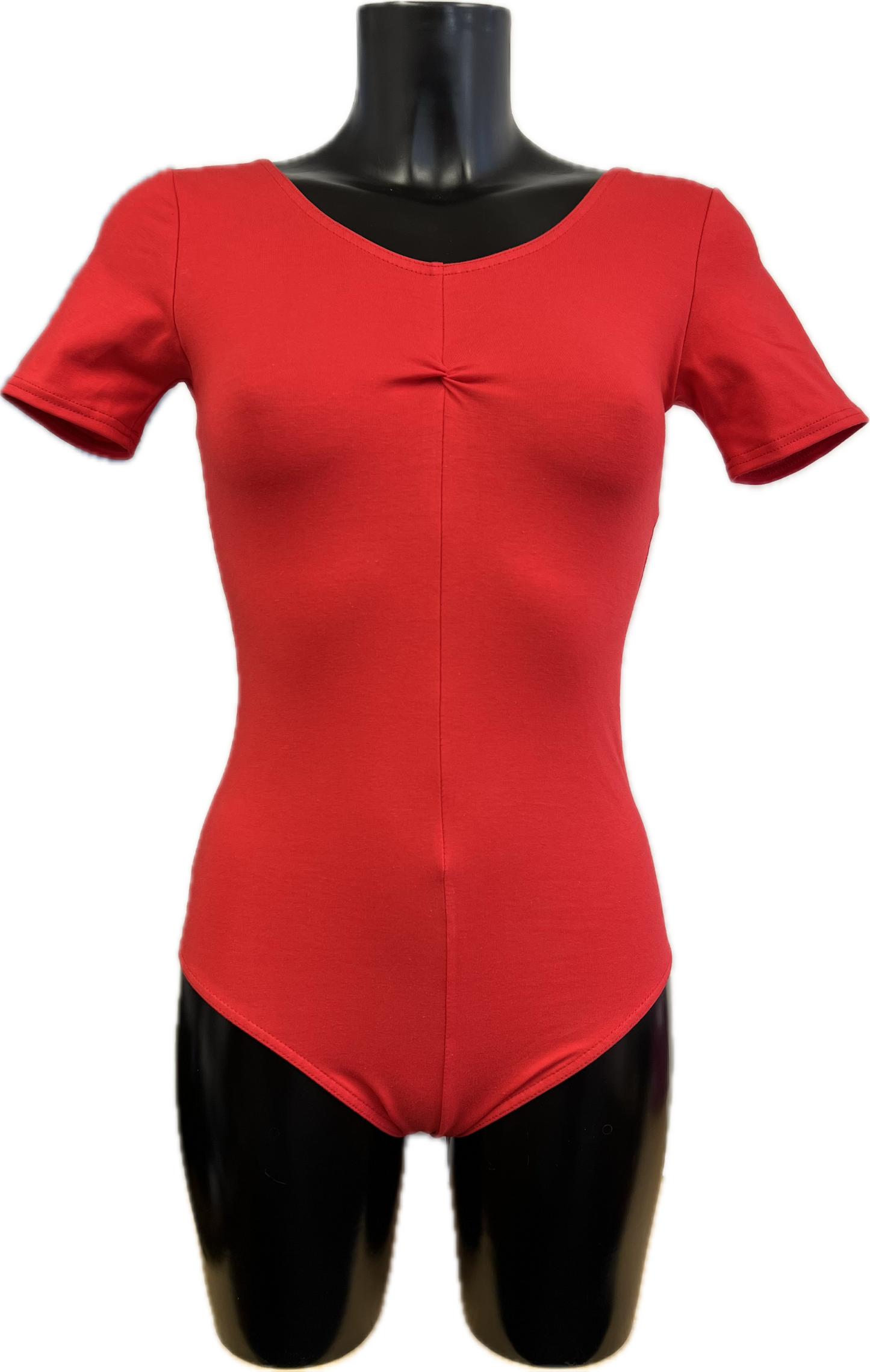 KDC040 Women's Made to Order All Colours Cotton Short Sleeve Ruched Front Ballet Dance Leotard
