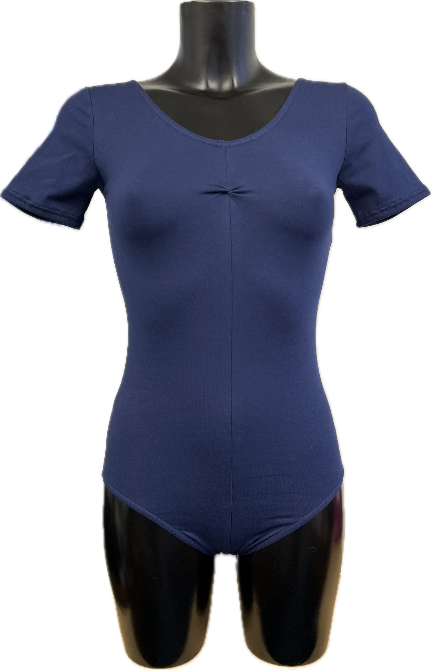 KDC040 Women's Made to Order All Colours Cotton Short Sleeve Ruched Front Ballet Dance Leotard