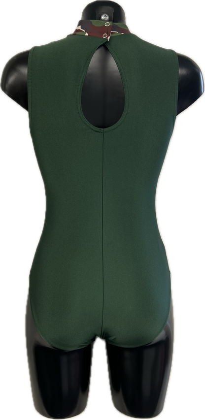 K2105 (KDGN016) CUSTOM-MADE All Colours Women's Girls Lycra Sleeveless High Neck Dance Leotard