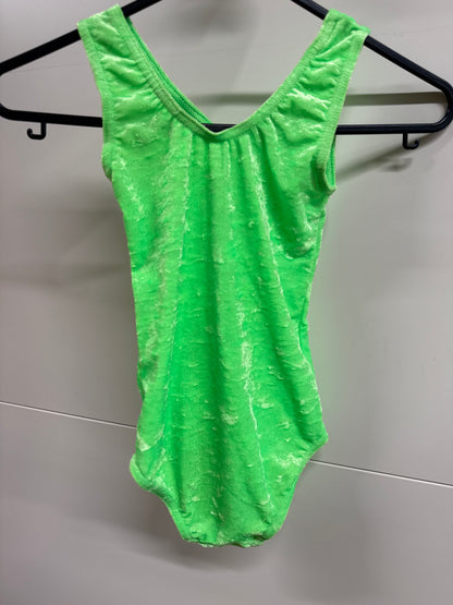 Flo green Dance gymnastics leotard age 5 Ref 13