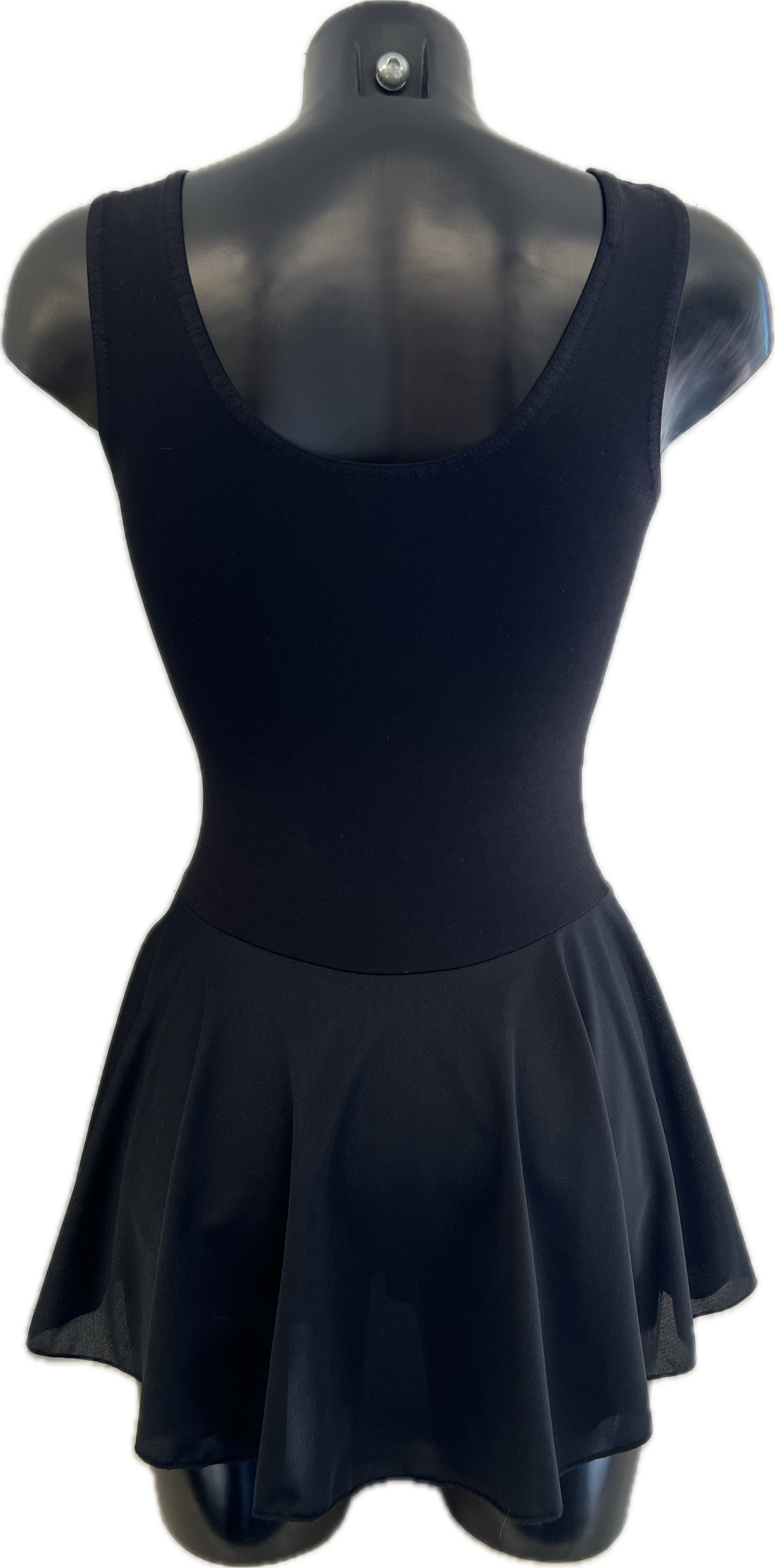 KDC041 Girls/Ladies Cotton Body Sleeveless Dress With Crepe Skirt Attached