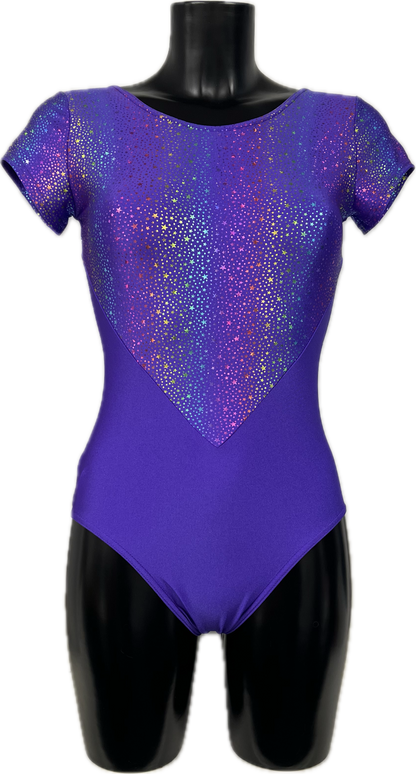 K2304 CUSTOM-MADE All Colours Fabric Mix Women's Girls Capped Sleeve Dance Leotard