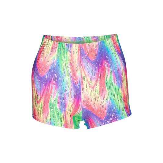 KHPN-5 All Colours and Sizes Variety Of Festival Multi Coloured Print Dance Fitness Gym Hot Pants Shorts