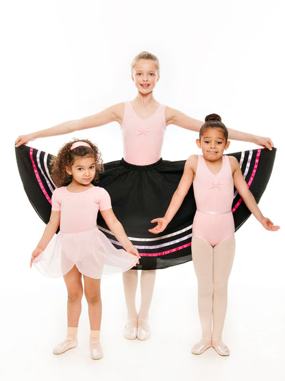 Girls Pink And Lilac Ribbon RAD Character Skirt Dance Ballet All Sizes