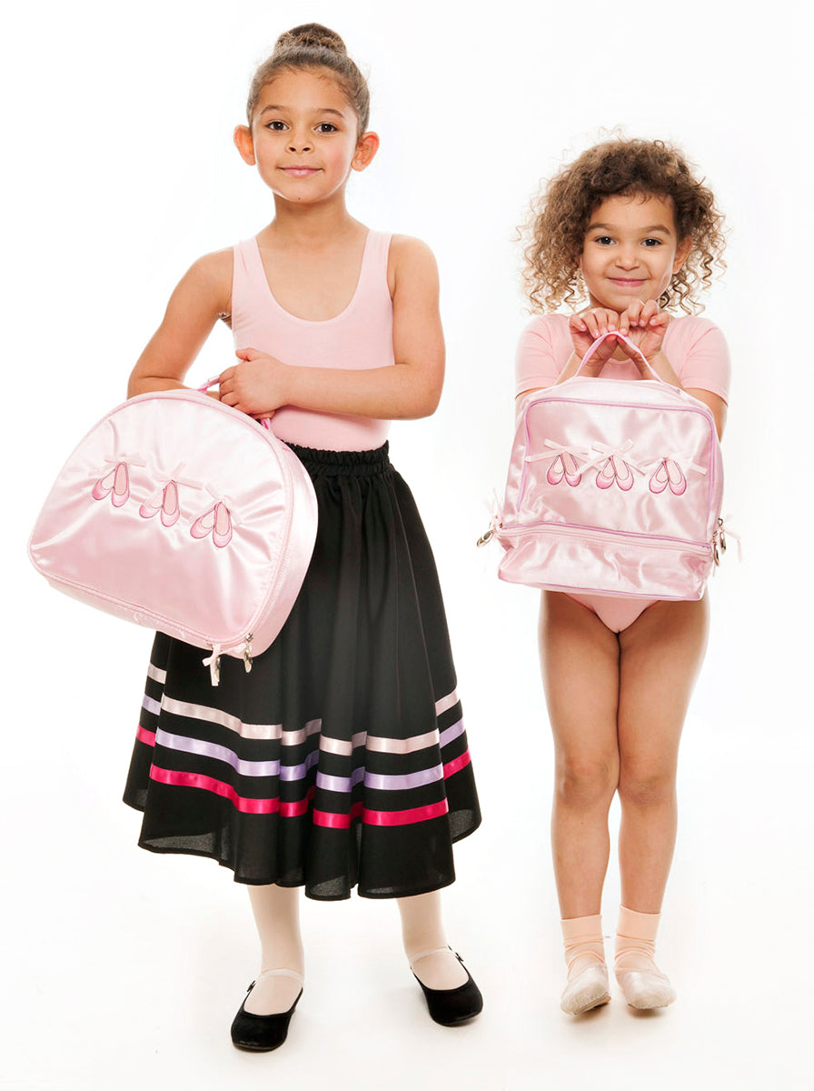 Girls Pink And Lilac Ribbon RAD Character Skirt Dance Ballet All Sizes
