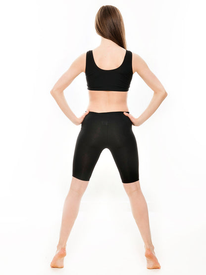 KDTC04 All Sizes Black Cotton Dance Fitness Work Out Gym Dance Running Shorts