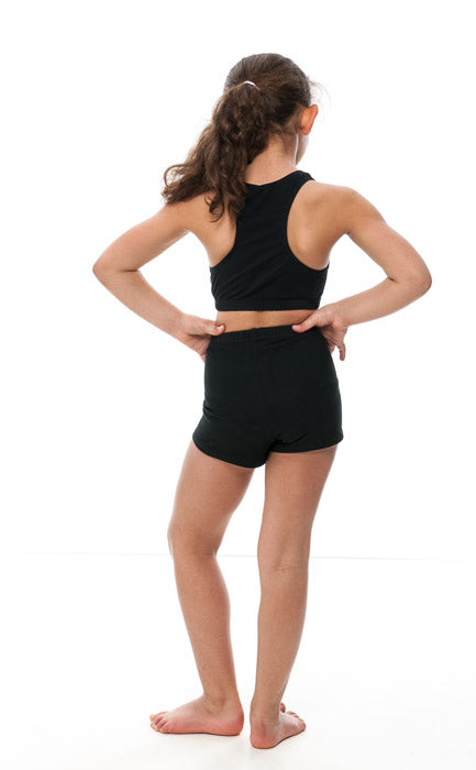KCTC-5 Girls All Colours Cotton Racer Back Dance Fitness Gym Crop Top
