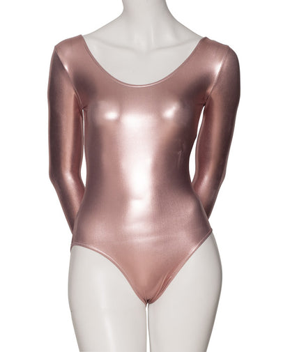 KDC029 Women's Shiny METALLIC All Colours Long Sleeve Dance Leotard