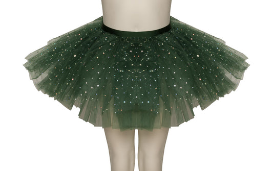 Forest Green Premium SPARKLE Dance Ballet Tutu Skirt All Sizes