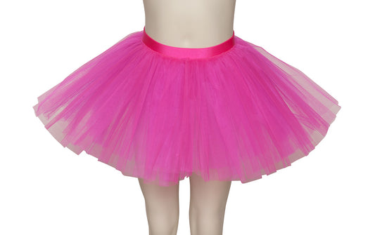 Hot Pink Premium Plain Dance Ballet Tutu Skirt All Sizes