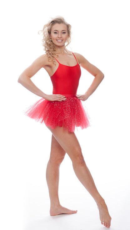 Red Premium SPARKLE Dance Ballet Tutu Skirt All Sizes
