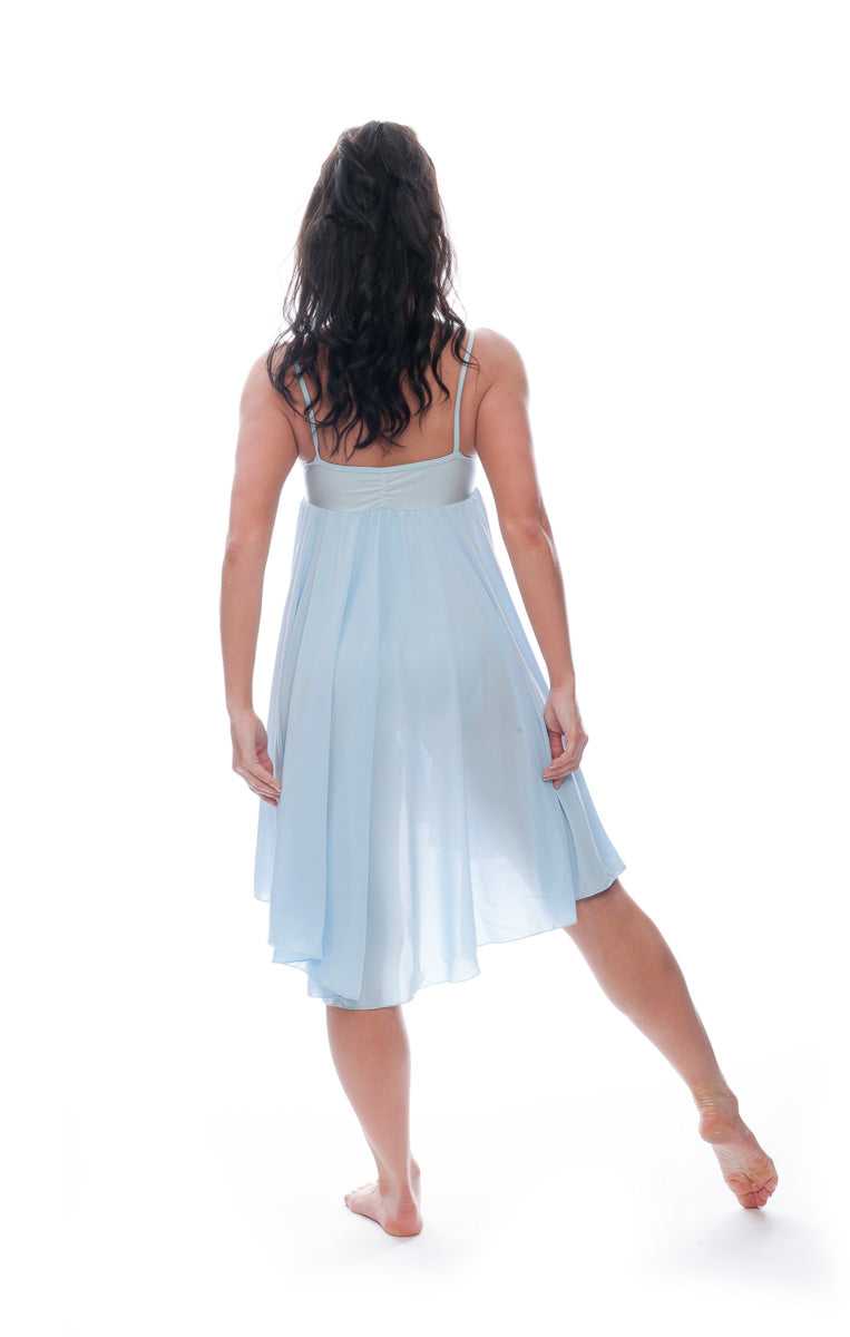 Pale Blue All Sizes Plain Lyrical Dress Contemporary Ballet Dance Costume