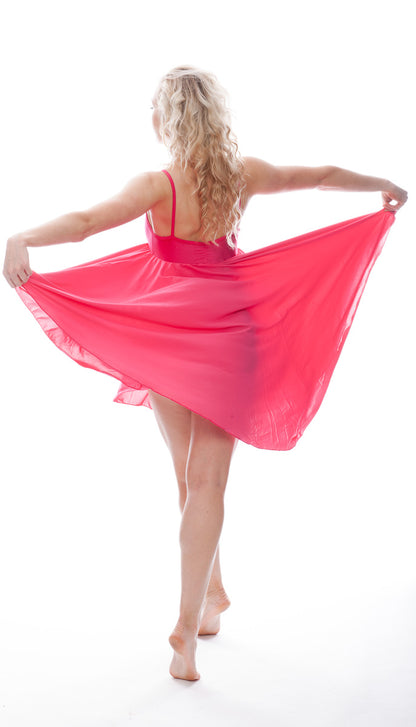 Fuchsia All Sizes Plain Lyrical Dress Contemporary Ballet Dance Costume