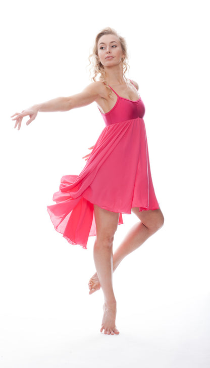 Fuchsia All Sizes Plain Lyrical Dress Contemporary Ballet Dance Costume