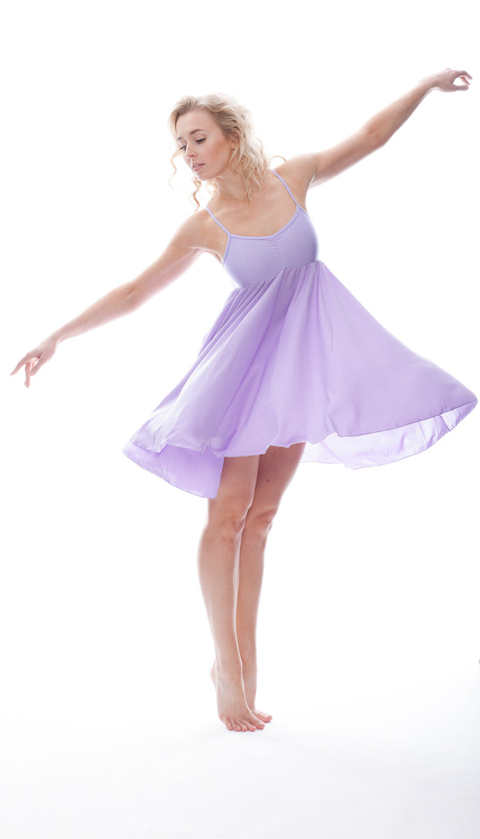 Lilac All Sizes Plain Lyrical Dress Contemporary Ballet Dance Costume