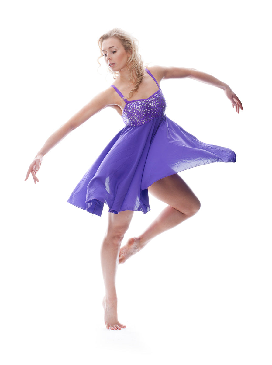 All Colours and Sizes Sequin Lyrical Dress Contemporary Ballet Dance Costume