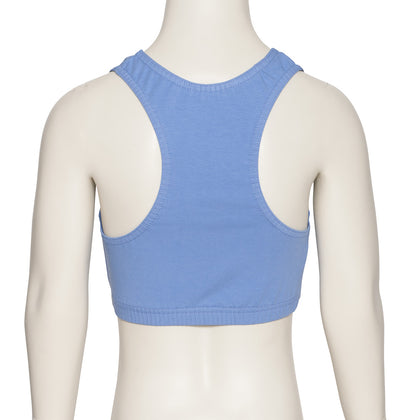 KCTC-5 Girls All Colours Cotton Racer Back Dance Fitness Gym Crop Top