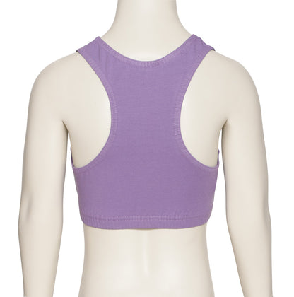 KCTC-5 Girls All Colours Cotton Racer Back Dance Fitness Gym Crop Top