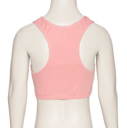 KCTC-5 Girls All Colours Cotton Racer Back Dance Fitness Gym Crop Top