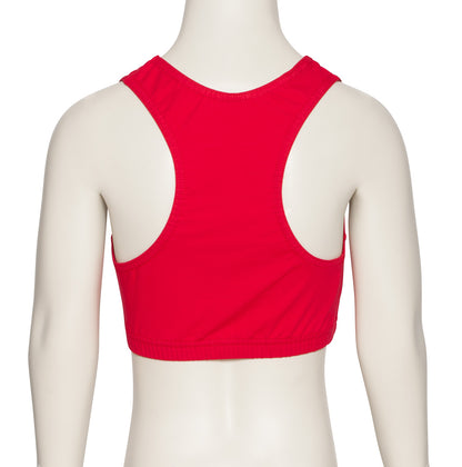 KCTC-5 Girls All Colours Cotton Racer Back Dance Fitness Gym Crop Top