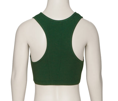 KCTC-5 Girls All Colours Cotton Racer Back Dance Fitness Gym Crop Top